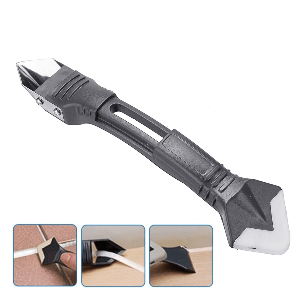 3 in 1 silicone caulking tool sealant finishing tool set grout remove scraper