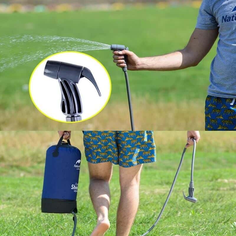 Outdoor Shower Bag With Foot Pump Shower Nozzle For Beach Swim Travel Hiking.min