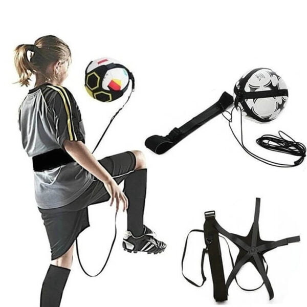 Soccer Ball Juggle Bags Children Auxiliary Circling Belt Kids Football Training