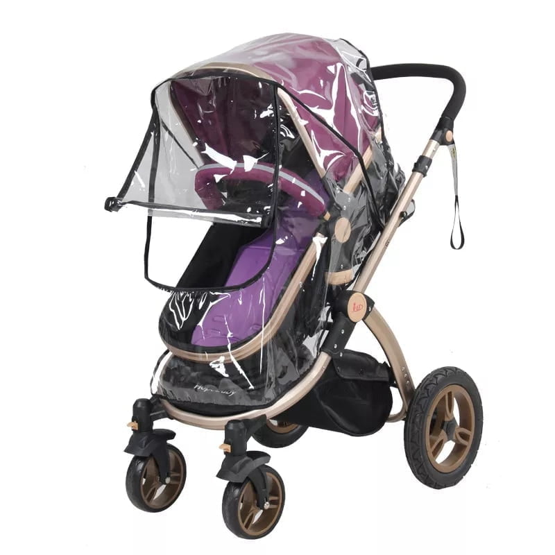 baby stroller rain cover transparent wind dust shield