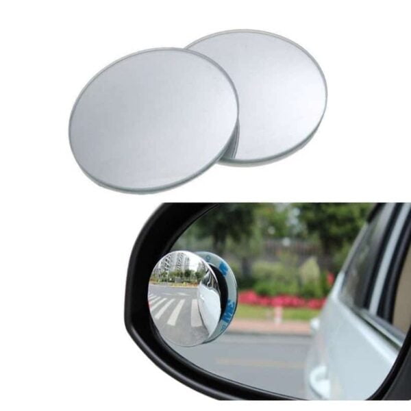 360 Degree Blind Spot Mirror Car Frameless Ultrathin Wide Angle Round Convex Rear