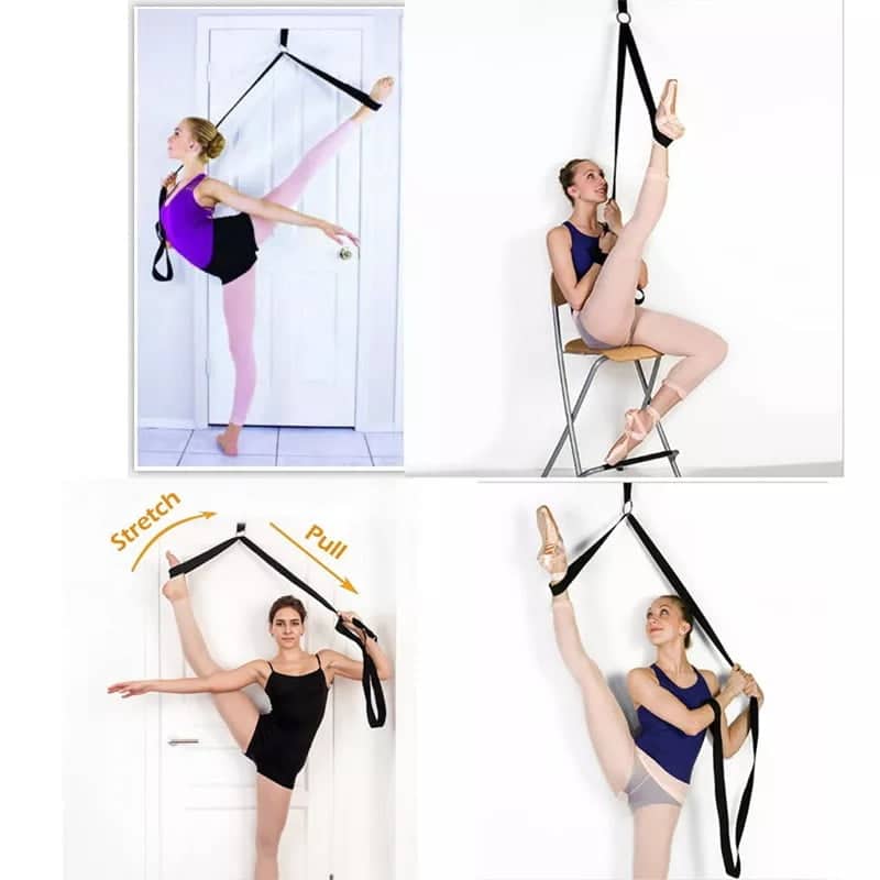 door flexibility gymnastics stretching leg strap 3