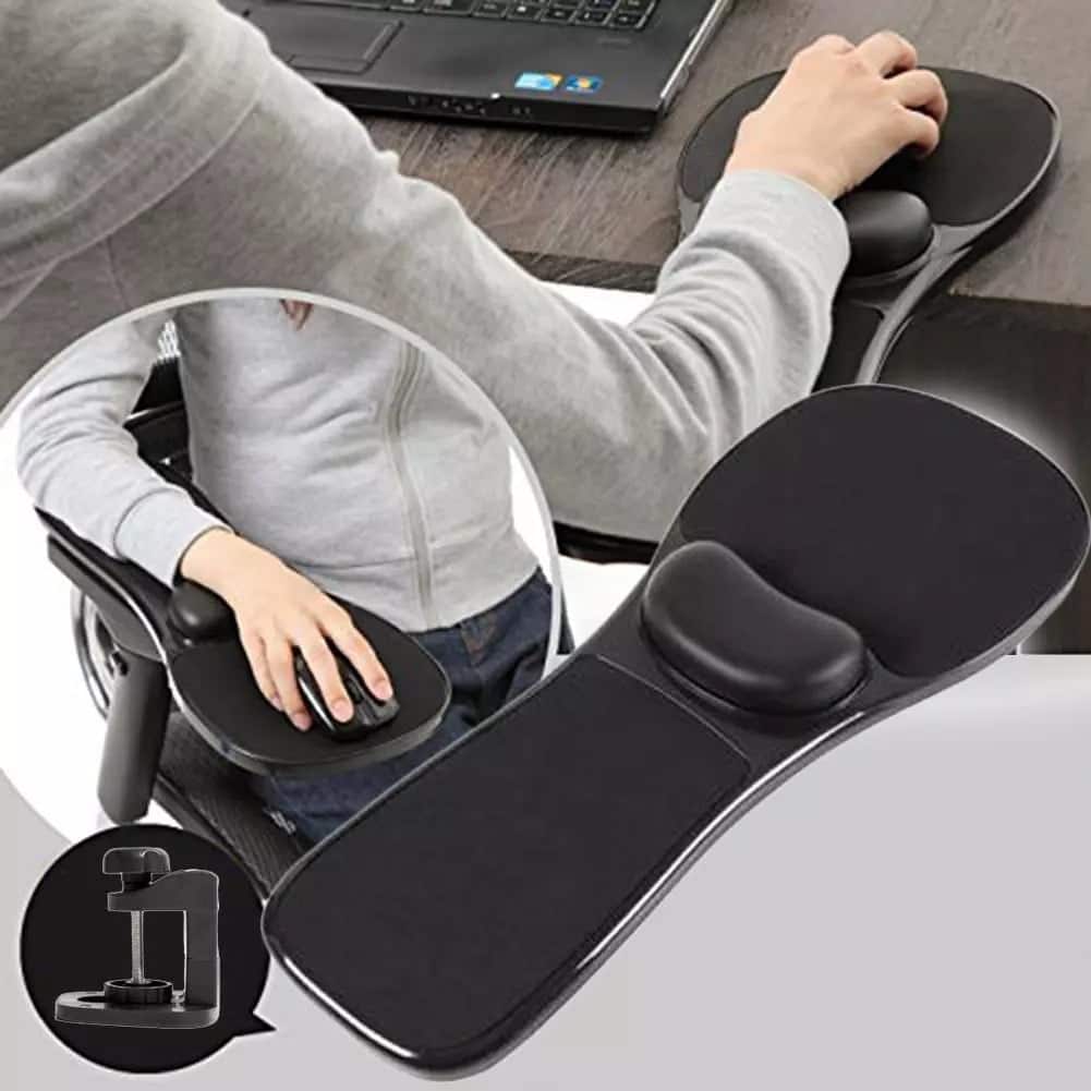 ergonomic arm support for computer desk 2