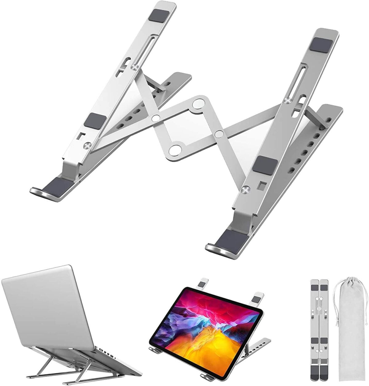 laptop stand portable holder foldable aluminum alloy stand