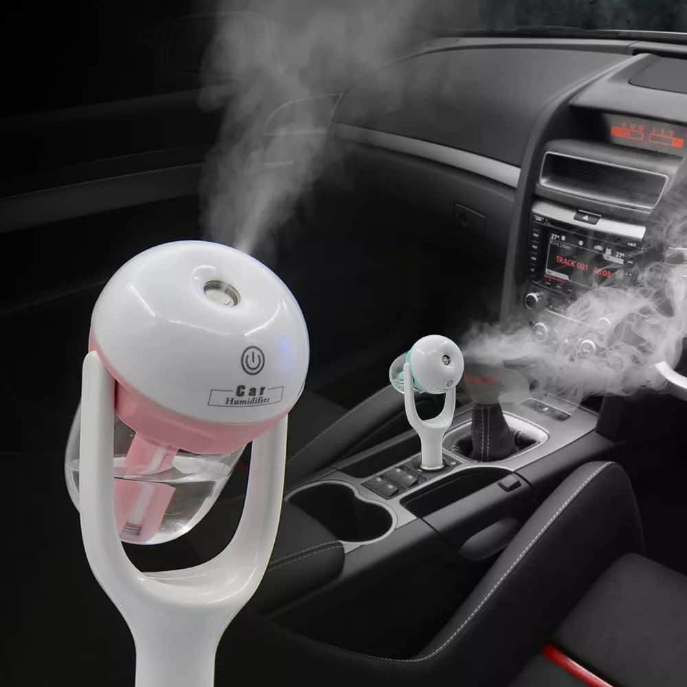 mini 12v car steam humidifier air purifier and aroma diffuser 2