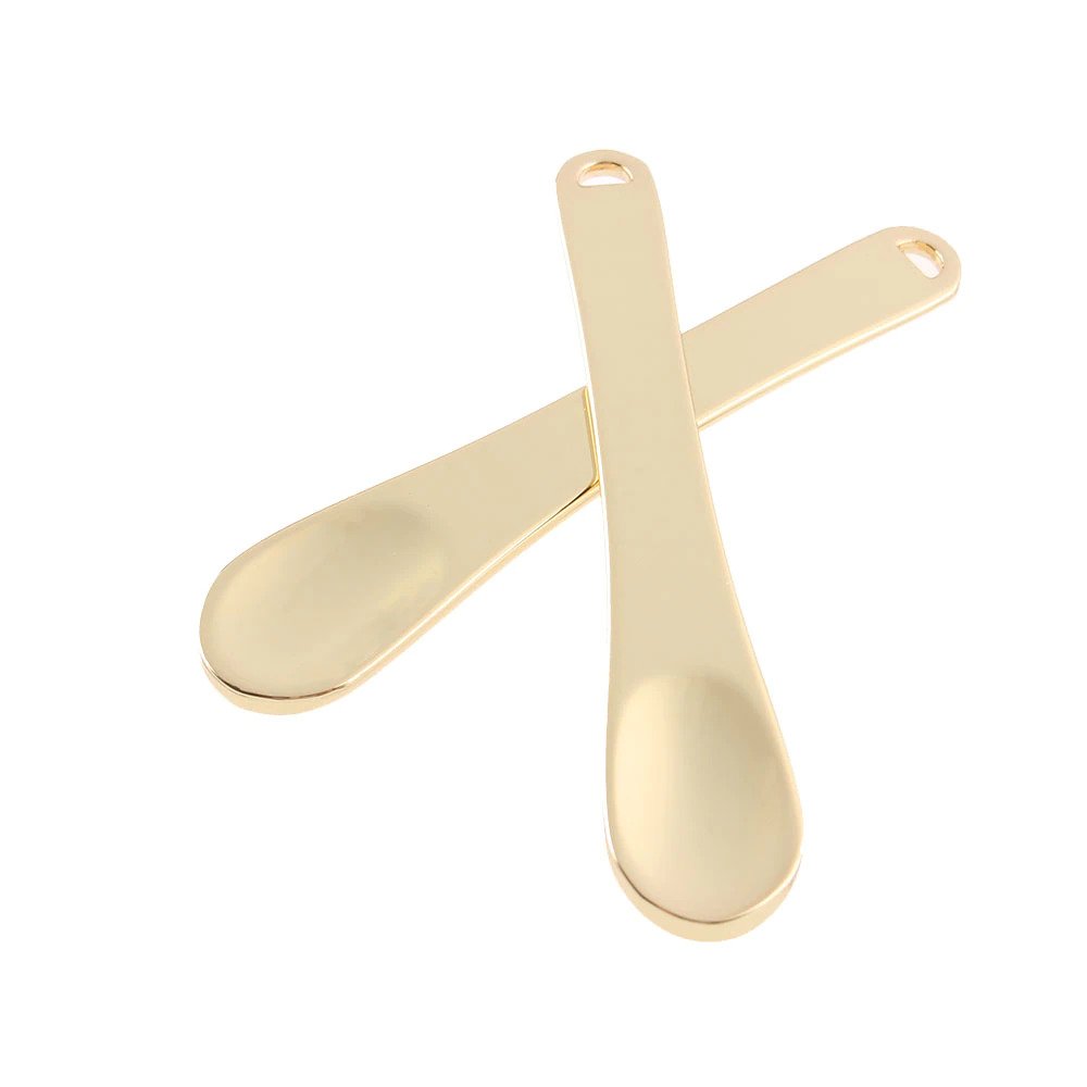 mini metal cosmetic spatulas spoon facial cream mask scoop for