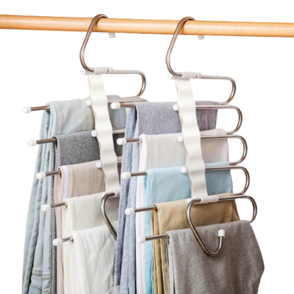 5 in 1 Pant Rack Hanger for Clothes Organizer
