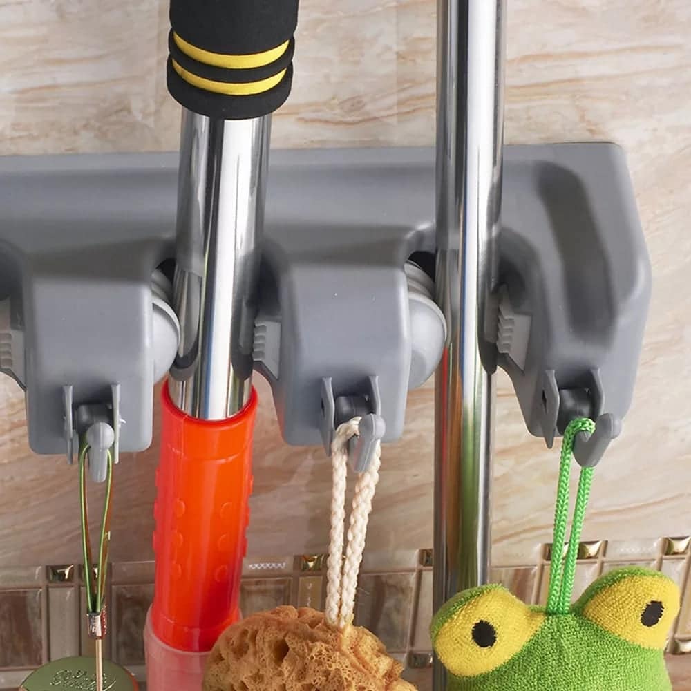 multifunction wall mounted mops brooms holder