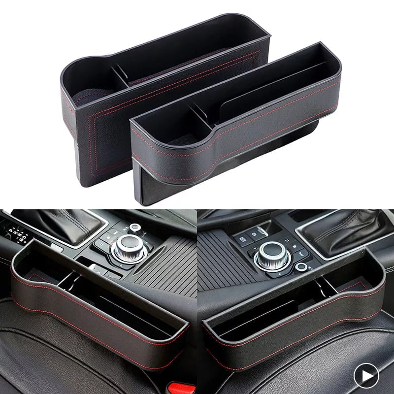 multifunctional car seat organizer leather storage box pocket 5