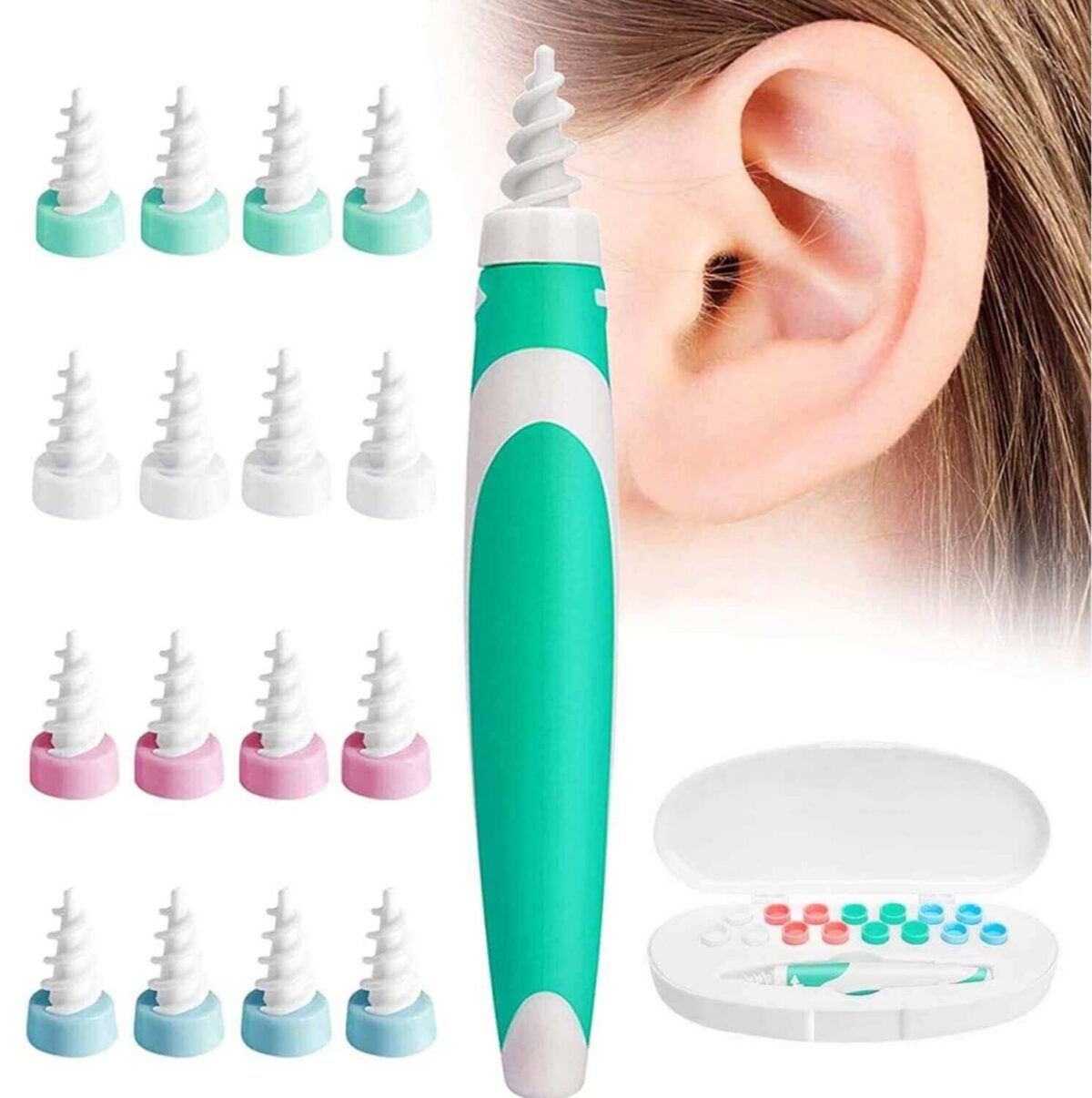 Ear Wax Tool Soft Silicone Spiral