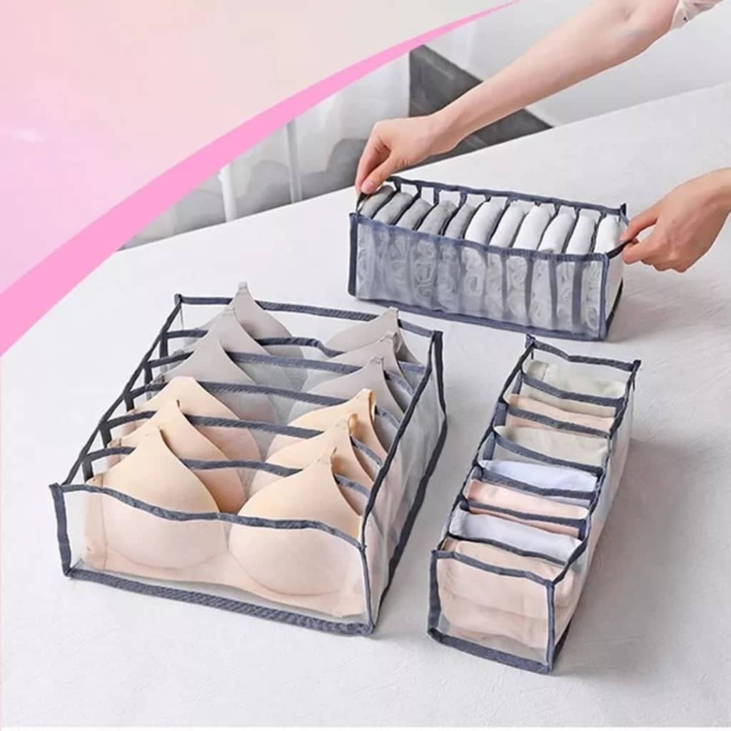 underwear drawer organizer storage box with compartments 2