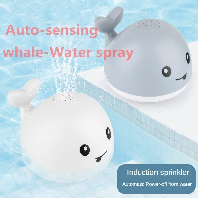 Baby Bath Toys Whale Automatic Spray Water Bath Toy with LED Light
