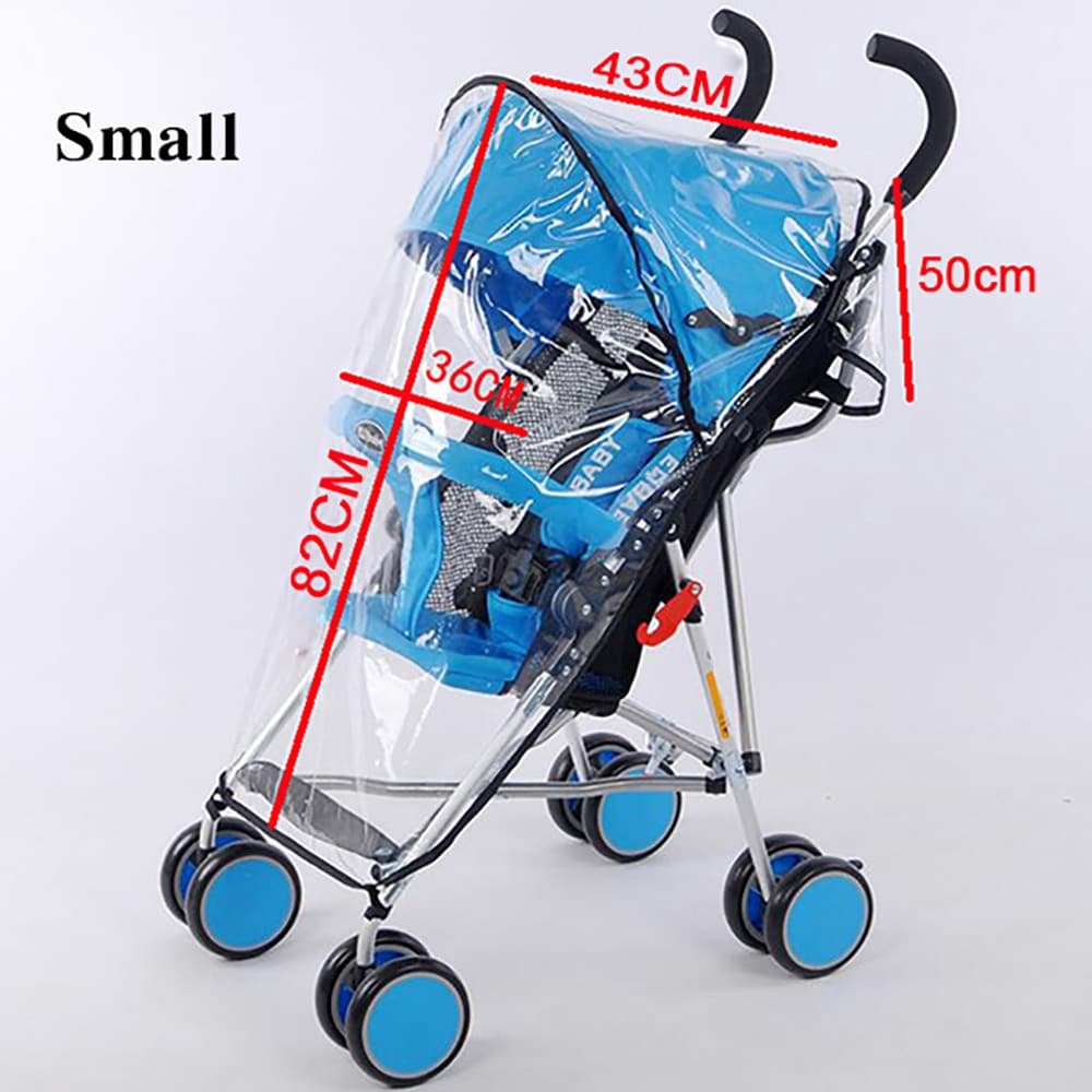 baby stroller rain cover transparent wind dust shield 4