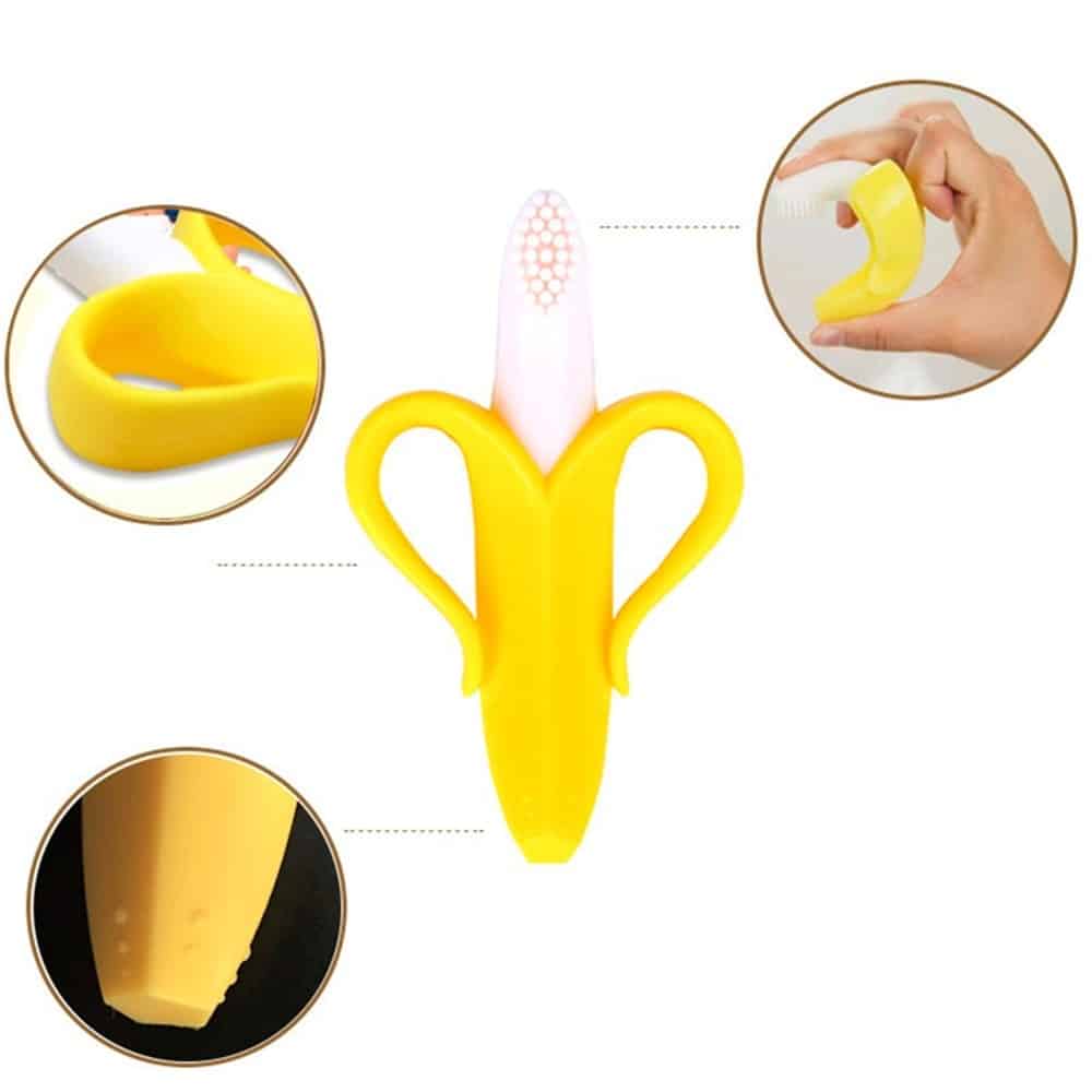 baby teether toy soft silicone dental care toothbrush for babies 8