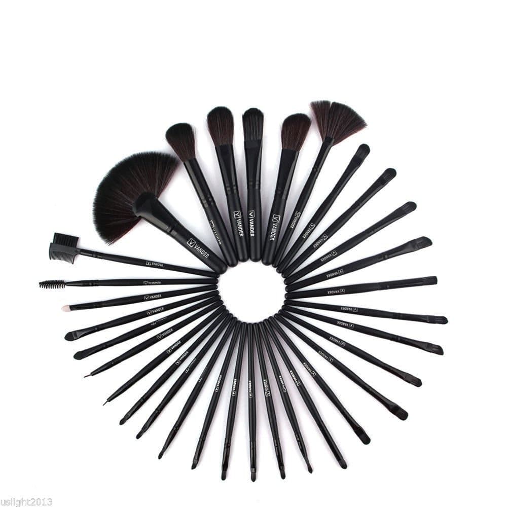 beauty makeup brushes kit with cosmetic bag 3