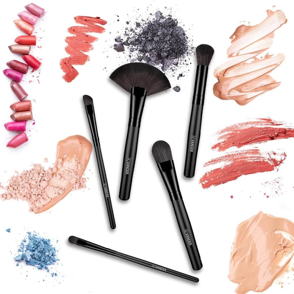 beauty makeup brushes kit with cosmetic bag 4