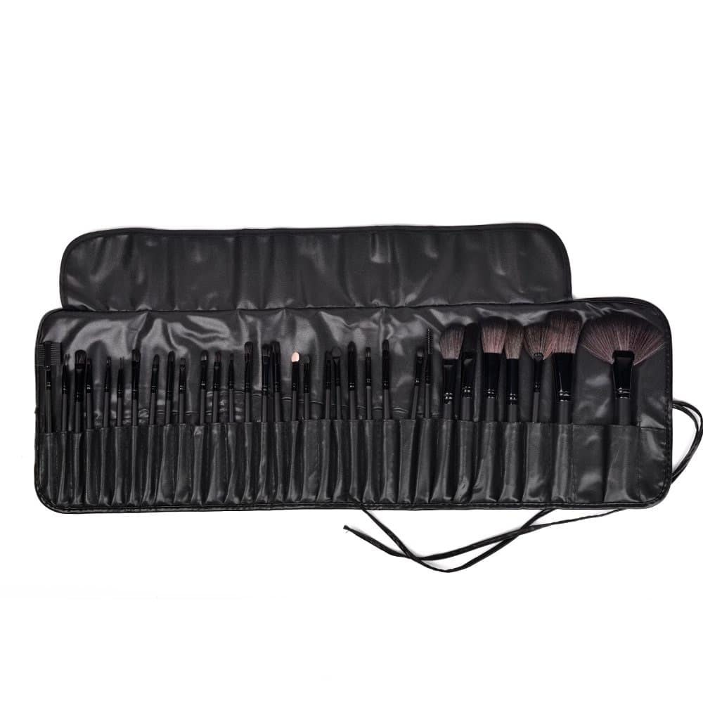 beauty makeup brushes kit with cosmetic bag