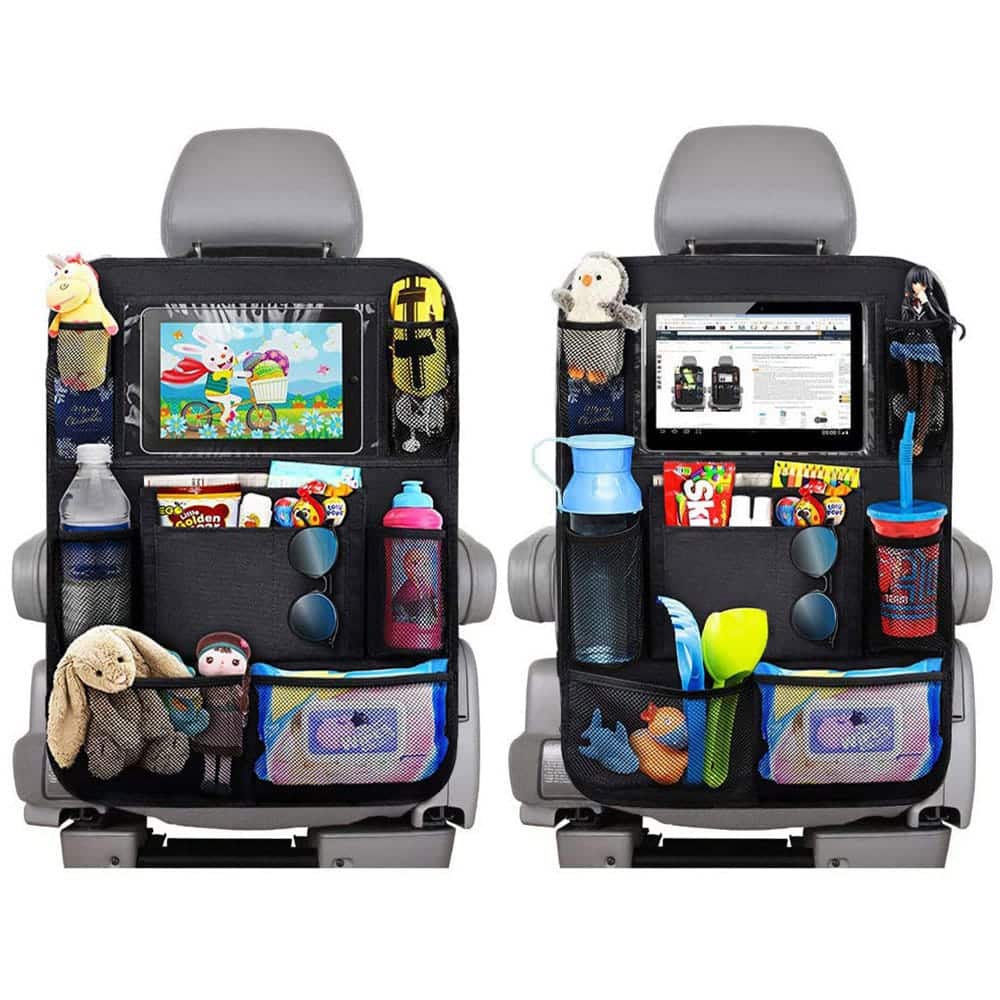 car backseat organizer with touch screen tablet holder 6