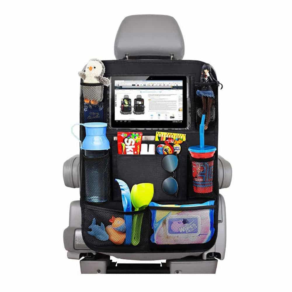 car backseat organizer with touch screen tablet holder 7