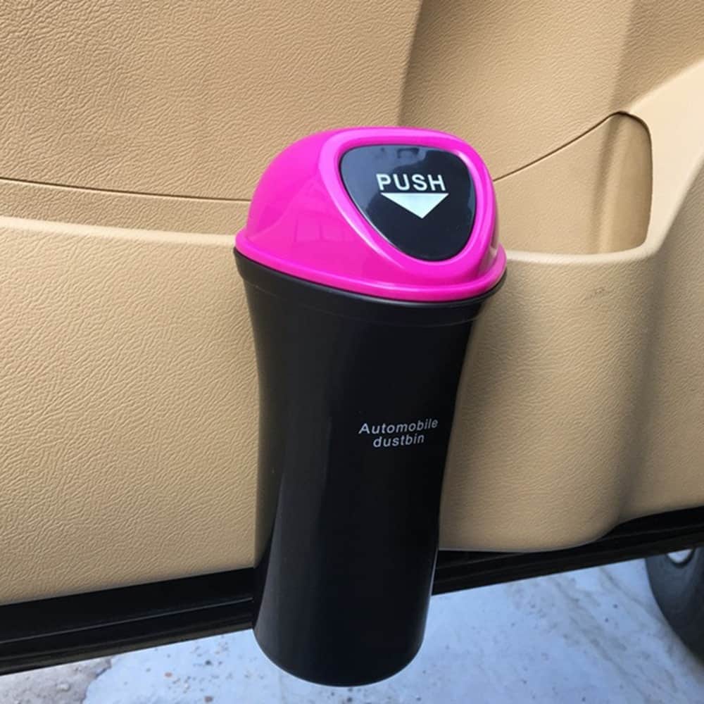 Car Trash Bin - Car Trash Can Organizer and Garbage Holder - Automobile Trash Bin Paper Dustbin