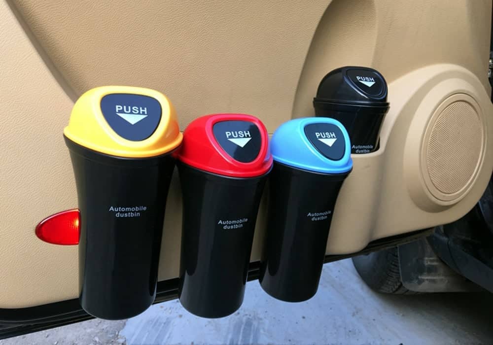 Car Trash Bin - Car Trash Can Organizer and Garbage Holder - Automobile Trash Bin Paper Dustbin