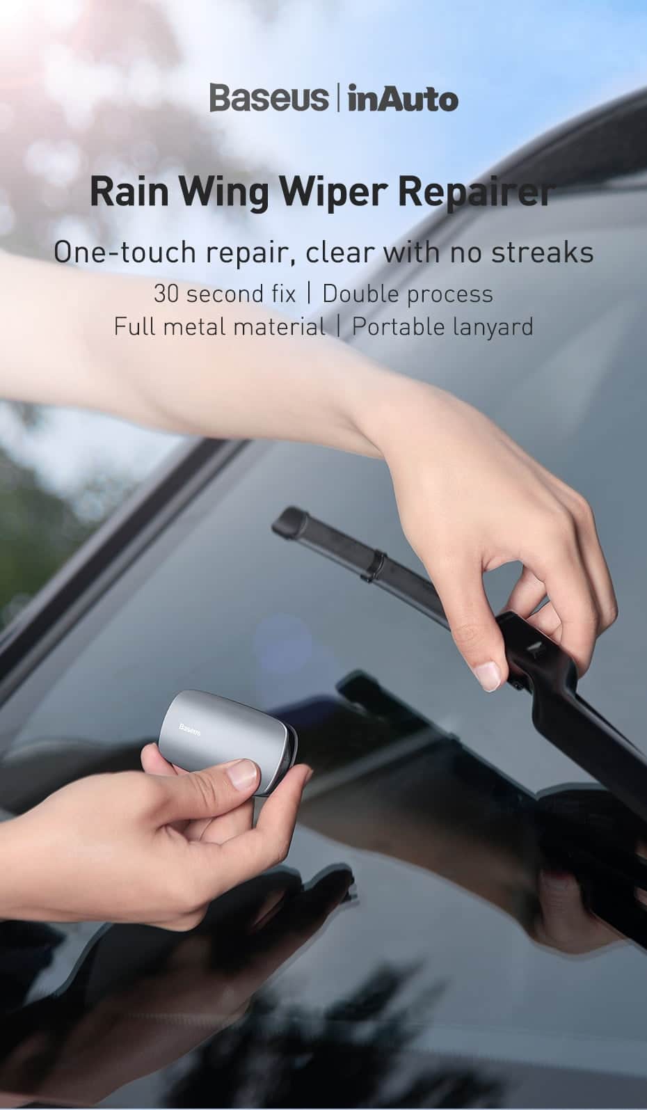 Car Windshield Wiper Repair Kit - Universal Car Wiper Blades Repair