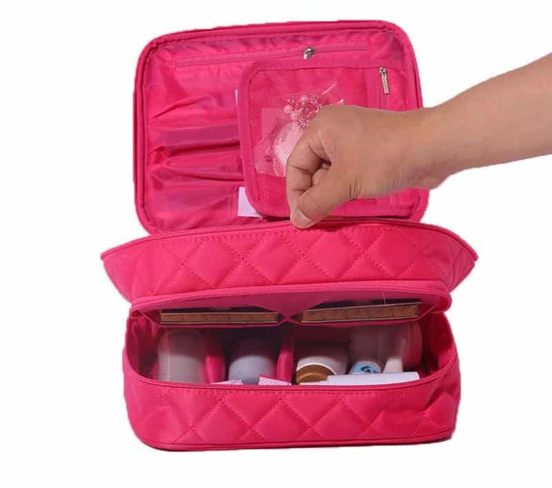 cosmetic bag multifunction and large capacity travel makeup case 5