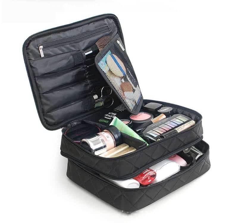 cosmetic bag multifunction and large capacity travel makeup case 6