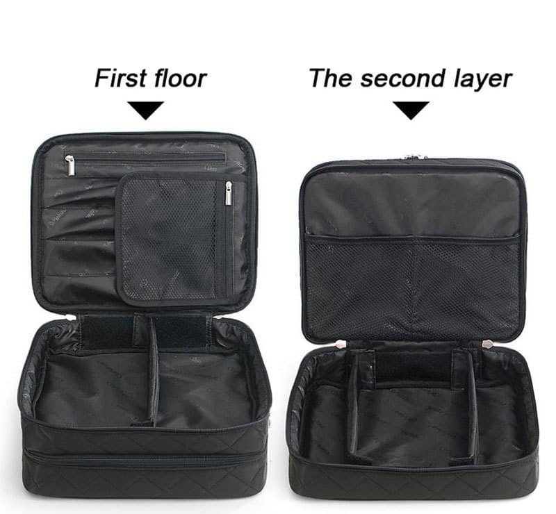 cosmetic bag multifunction and large capacity travel makeup case 7