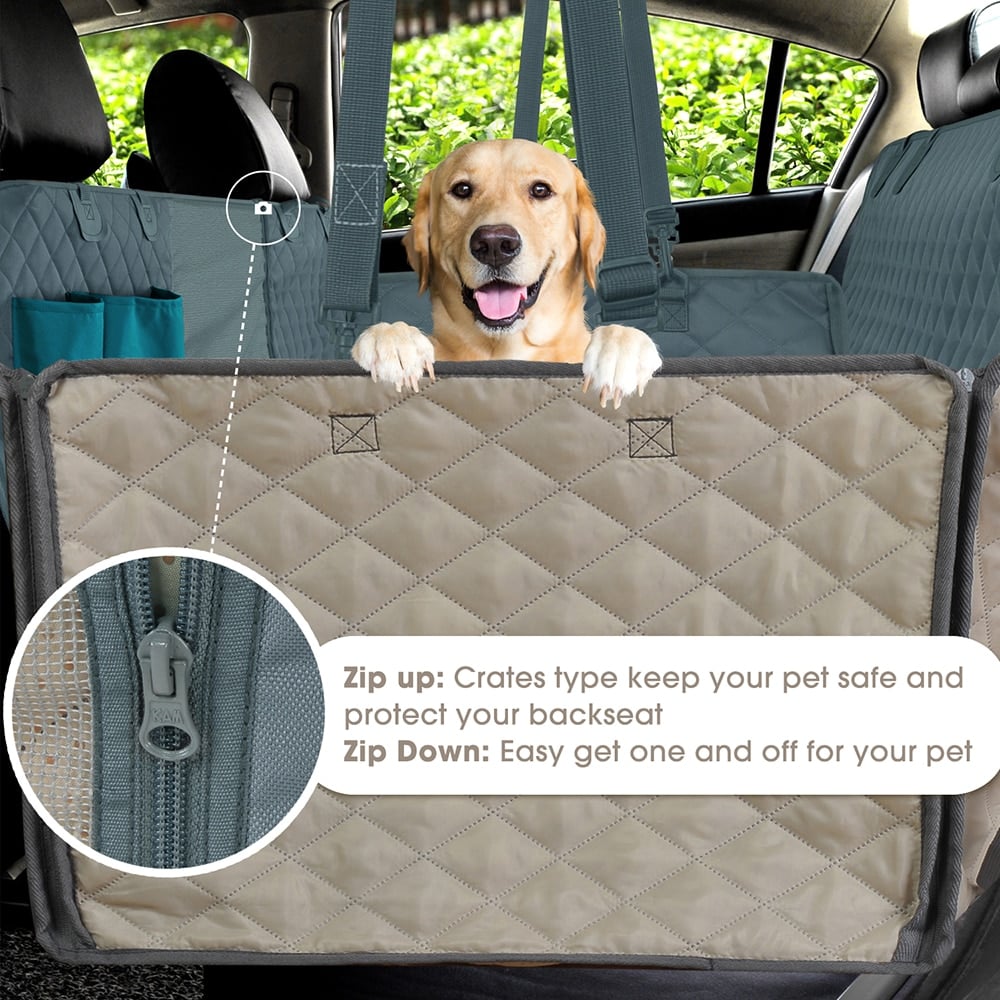 dog cover for car seat frisco quilted water resistant back seat cover 8