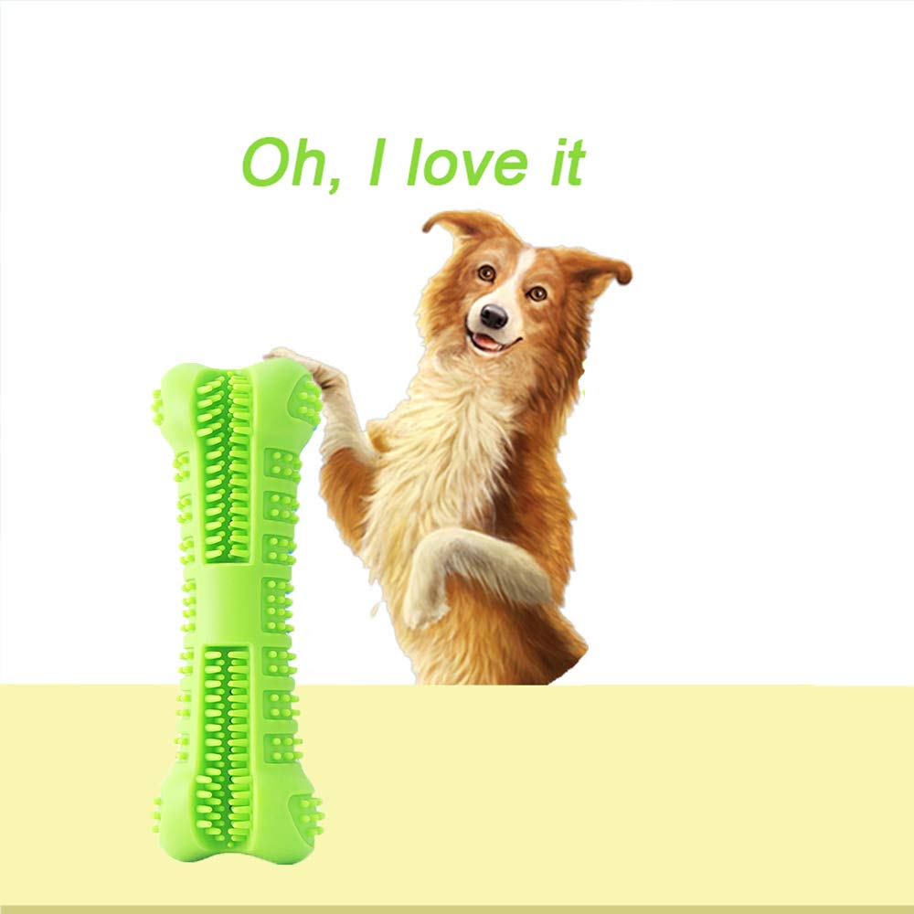 dog toothbrush rubber toy natural pet dental care brushing stick