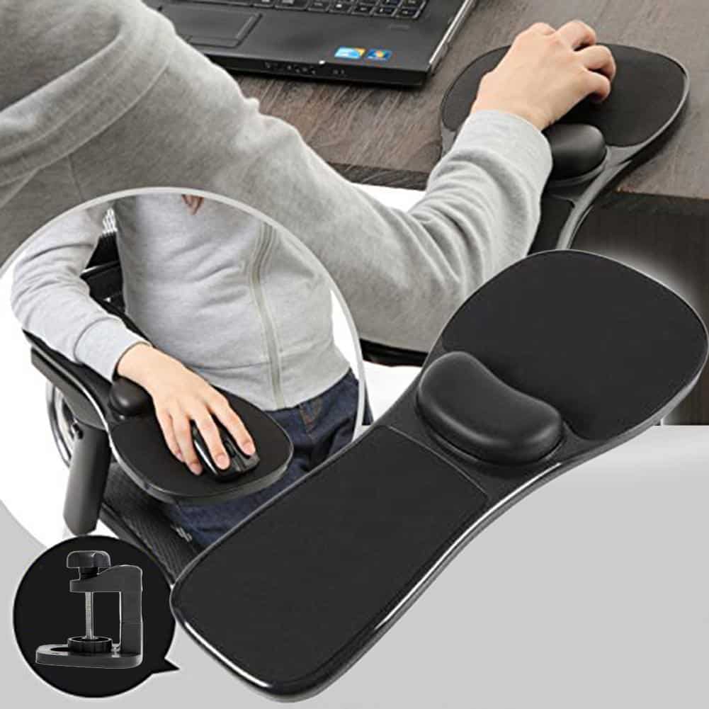ergonomic arm support for computer desk 9