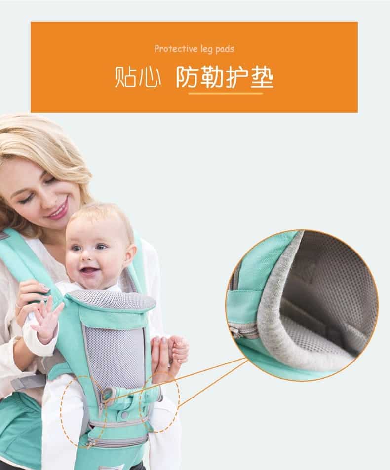 ergonomic baby carrier infant hipseat sling front facing kangaroo 3