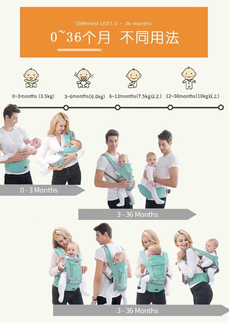 ergonomic baby carrier infant hipseat sling front facing kangaroo 7