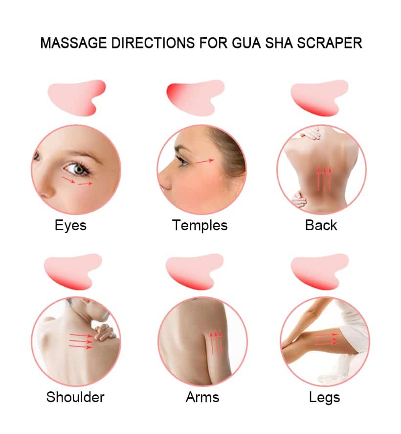 face massager jade facial roller rose quartz gua sha 2
