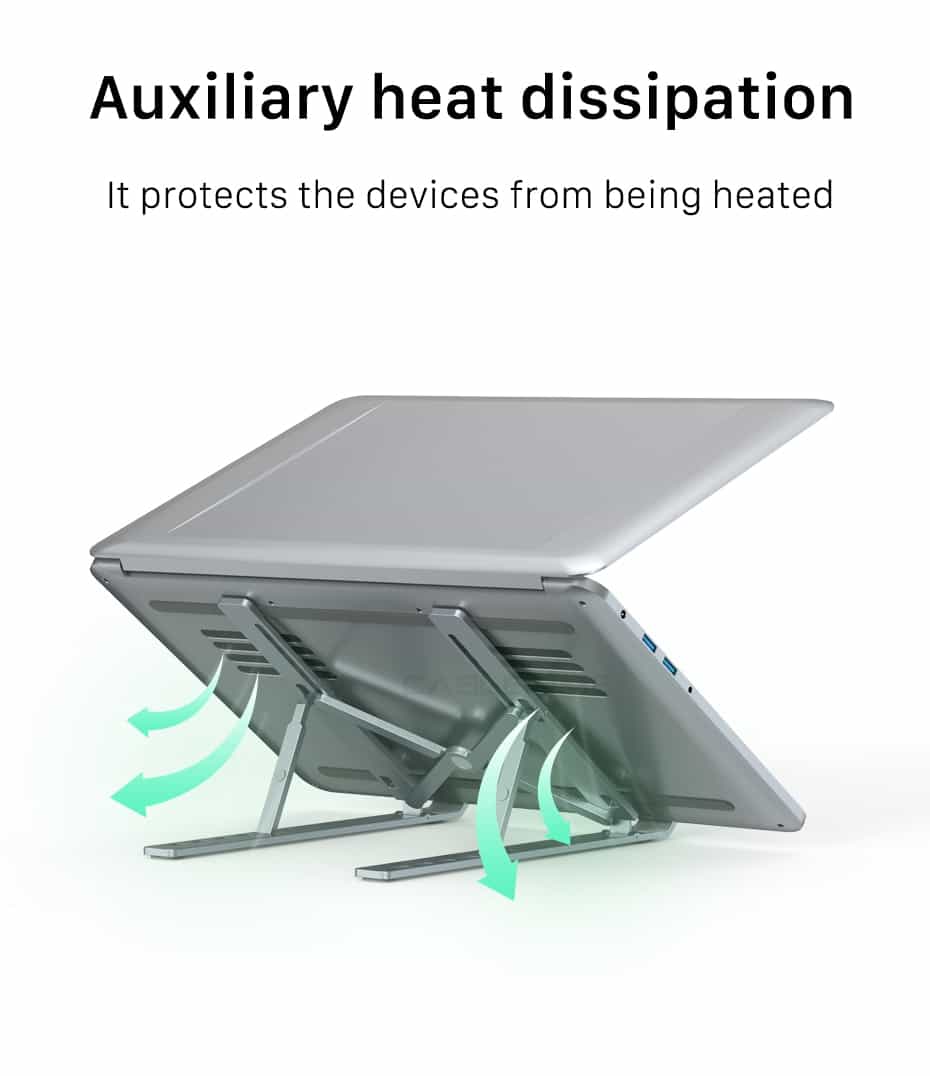 laptop stand portable holder foldable aluminum alloy stand 9
