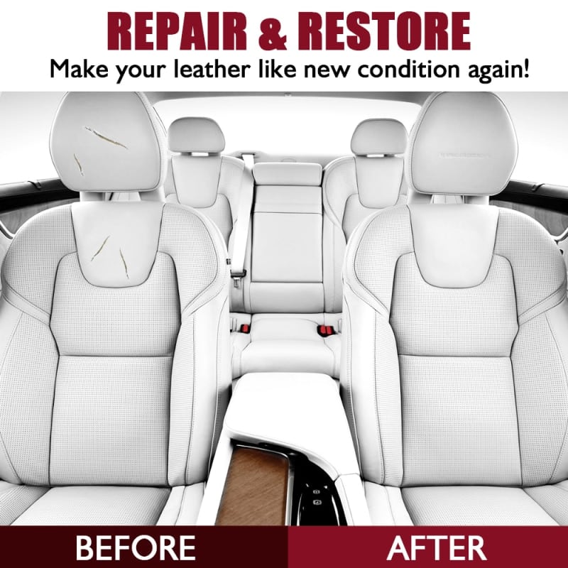 leatherfastfix leather repair gel white black color seat refurbishing cream 3