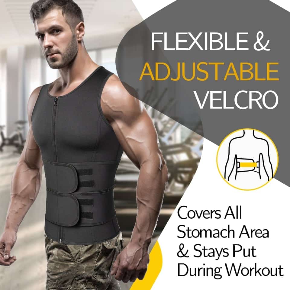 men waist trainer corset trimmer waist cincher belt sweat slimming shapewear 9