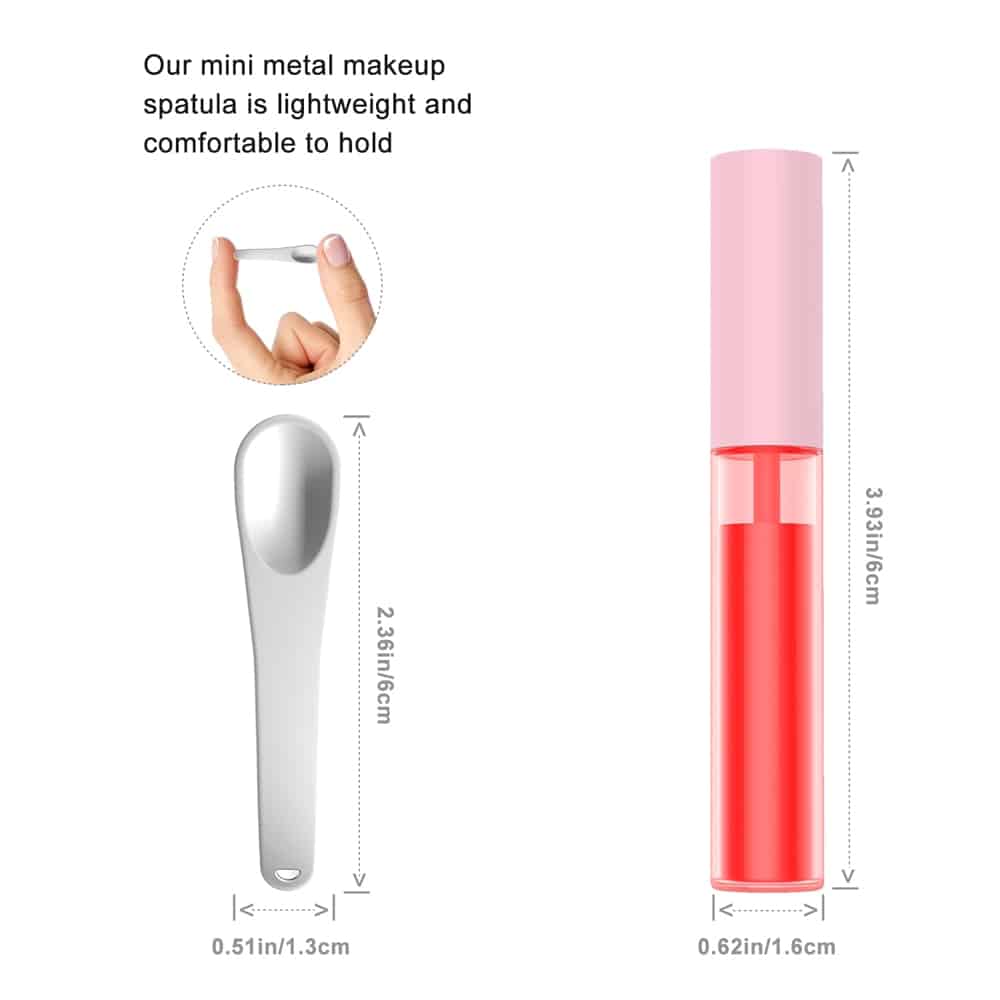 Mini Metal Cosmetic Spatulas Spoon - Facial Cream Mask Scoop for Mixing 5 mini metal cosmetic spatulas spoon facial cream mask scoop for mixing 25