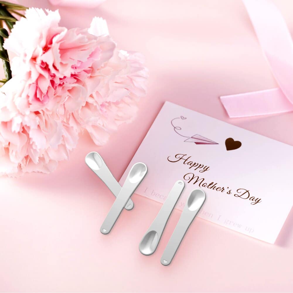 Mini Metal Cosmetic Spatulas Spoon - Facial Cream Mask Scoop for Mixing 4 mini metal cosmetic spatulas spoon facial cream mask scoop for mixing 26