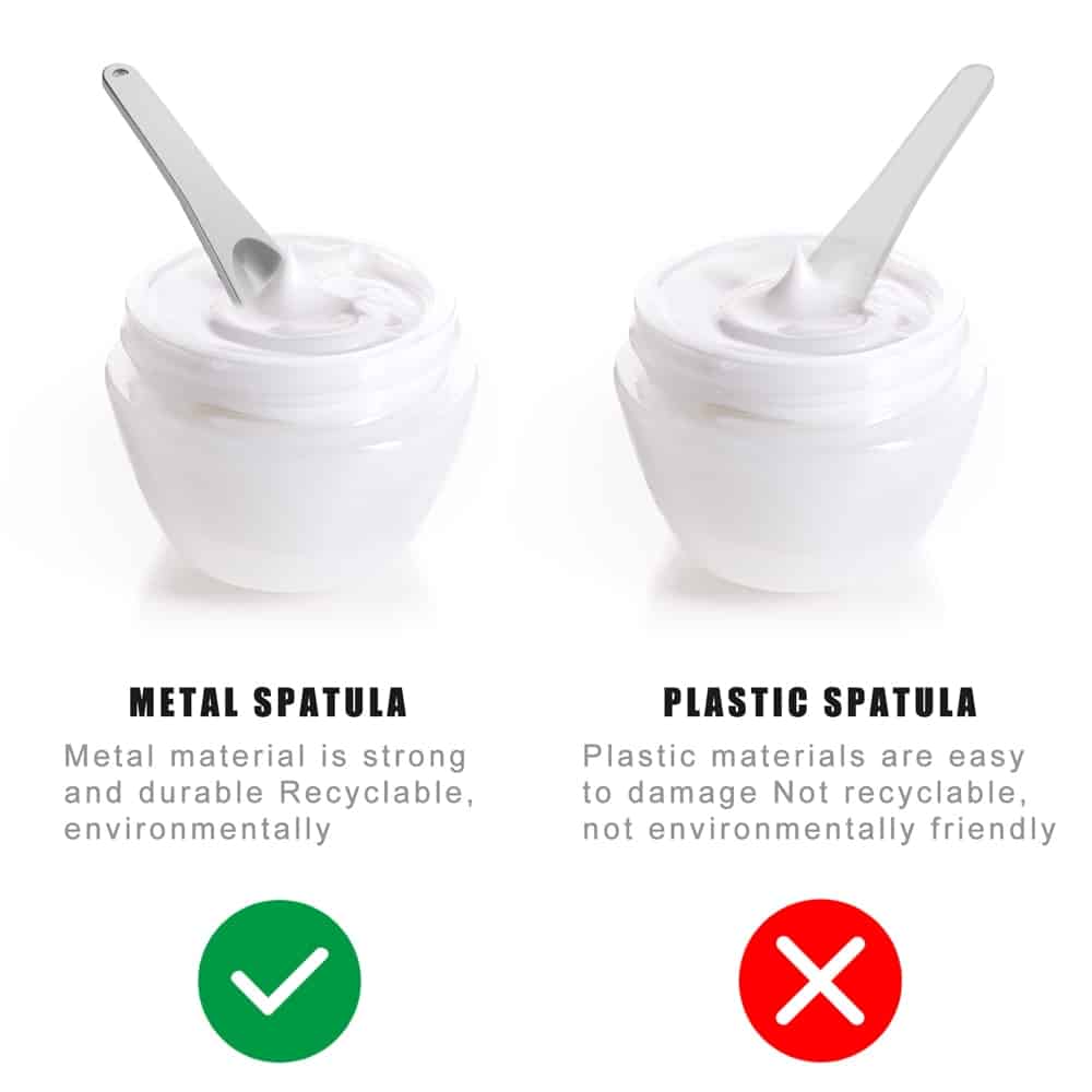Mini Metal Cosmetic Spatulas Spoon - Facial Cream Mask Scoop for Mixing 3 mini metal cosmetic spatulas spoon facial cream mask scoop for mixing 27