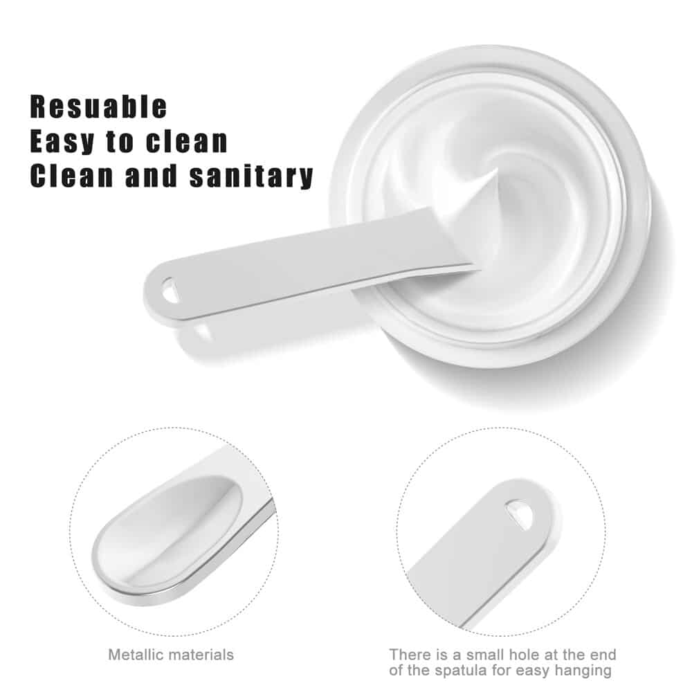 Mini Metal Cosmetic Spatulas Spoon - Facial Cream Mask Scoop for Mixing 2 mini metal cosmetic spatulas spoon facial cream mask scoop for mixing 28