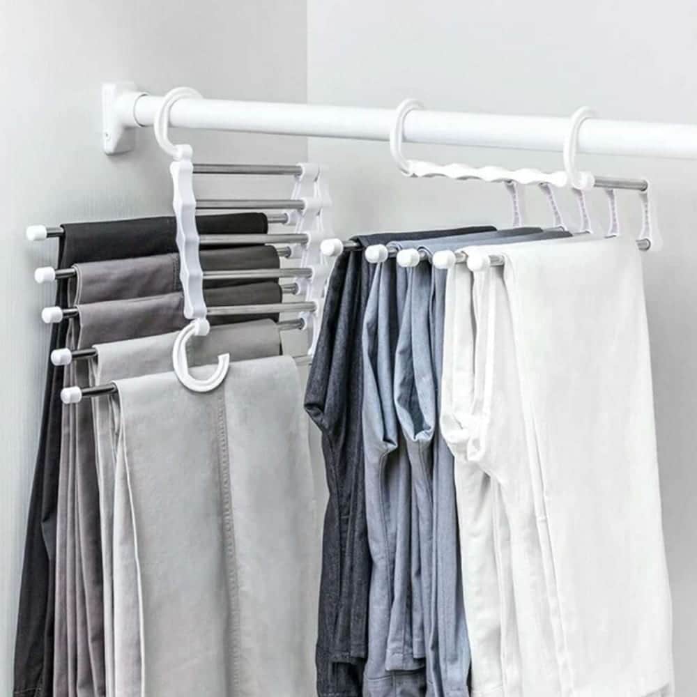 multi functional pants rack 5 in 1 pant rack hanger stainlesssteel trouser 11