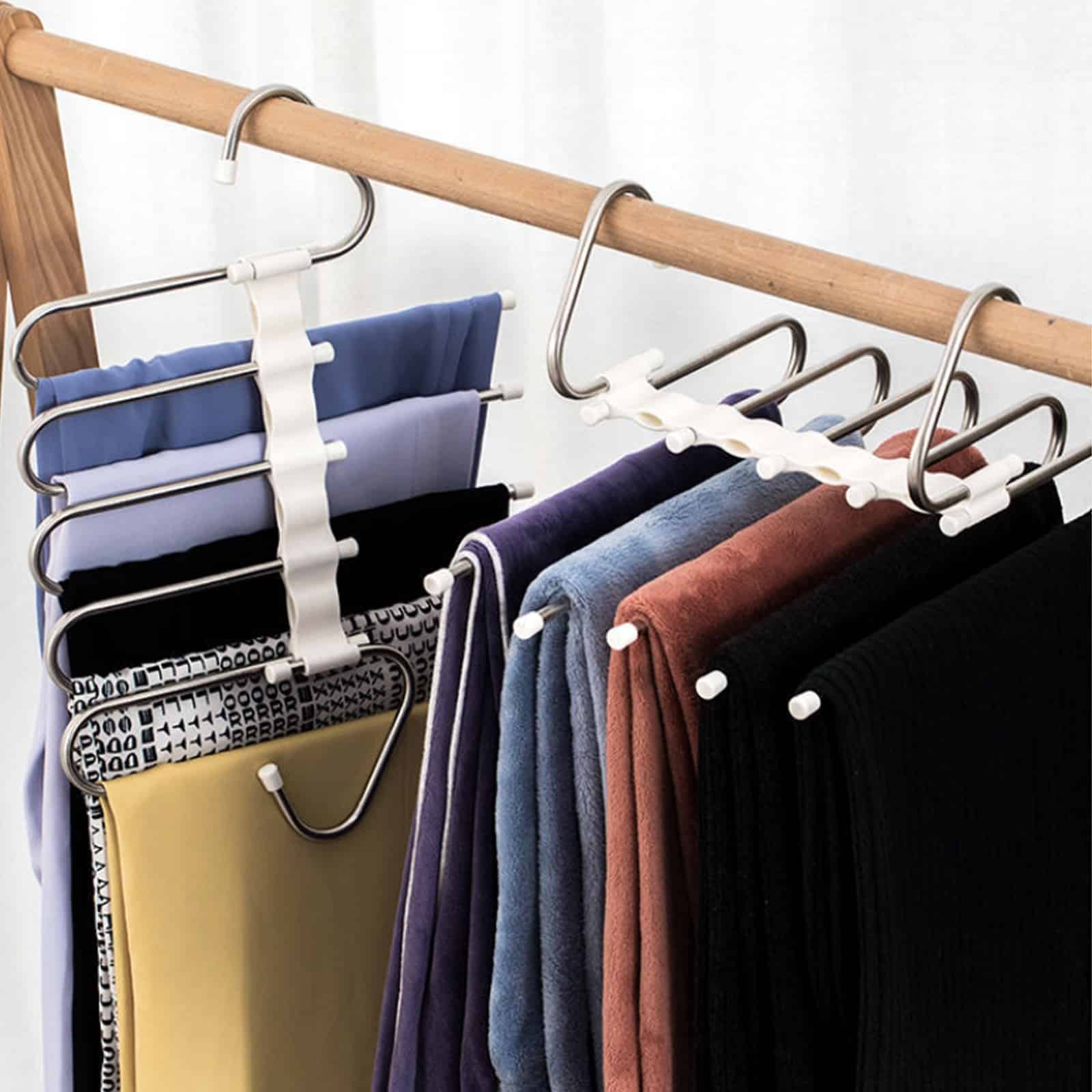 multi functional pants rack 5 in 1 pant rack hanger stainlesssteel trouser 3