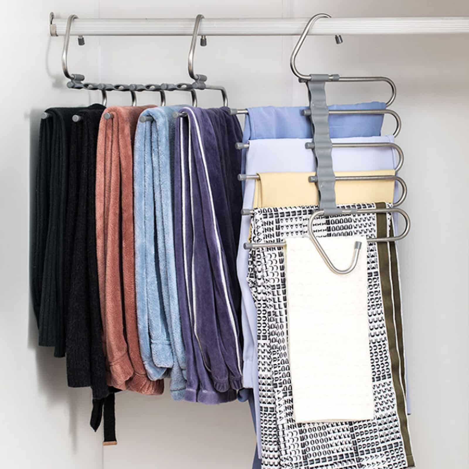 multi functional pants rack 5 in 1 pant rack hanger stainlesssteel trouser 4