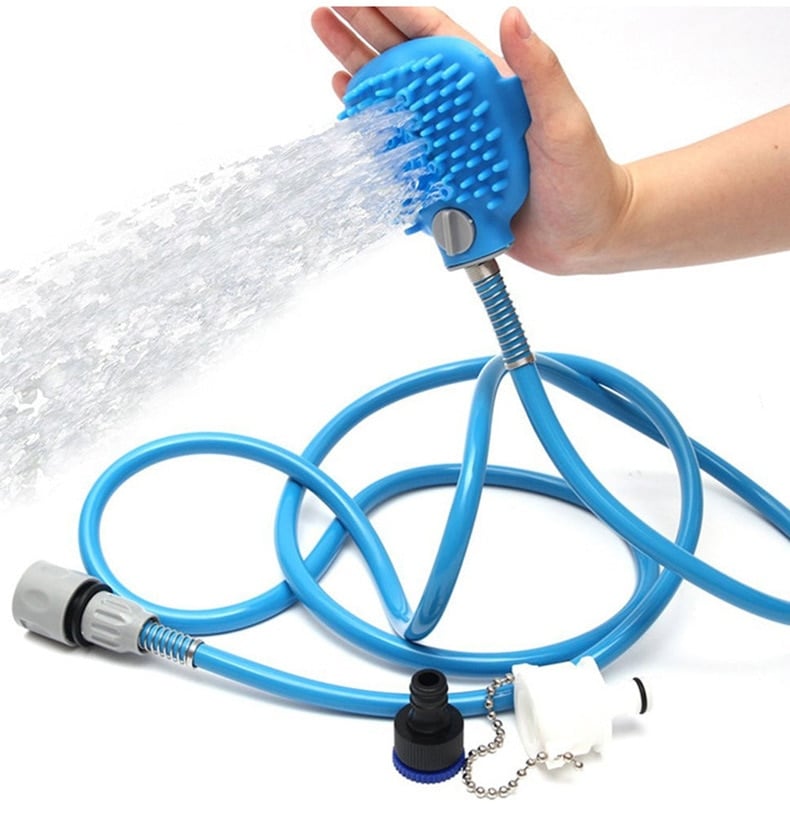 pet bathing tool all in one dog shower sprayer and scrubber 7
