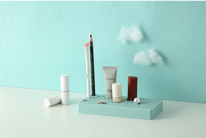 silicone lipstick organizer cosmetic multi grid storage box 3