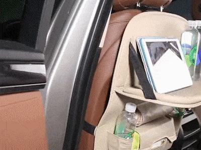car backseat organizer with touch screen tablet holder 2